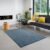 Carpet Studio Santa Fe Vloerkleed 140x200cm – Laagpolig Tapijt Woonkamer – Tapijt Slaapkamer – Kleed Blauw