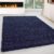 Donkerblauw Tapijt Hoogpolig Vloerkleed – 60x110cm- Modern – Woonkamer – Salon – Slaapkamer – Eetkamer