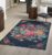 Flycarpets Adrasos Vintage Vloerkleed – 120x180cm – Gebloemd – Zwart / Multi