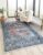 Flycarpets Adrasos Vintage Vloerkleed – Blauw – Waterdicht & Wasbaar – 200×290 cm