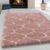 Flycarpets Azure Vloerkleed – 80x150cm – Roze – Hoogpolig