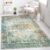 Flycarpets Burano Vintage Medaillon Vloerkleed – Groen – Laagpolig Tapijt – 120×170 cm