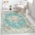 Flycarpets Burano Vintage Medaillon Vloerkleed – Mint Groen – Laagpolig Tapijt – 160×230 cm