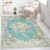 Flycarpets Burano Vintage Medaillon Vloerkleed – Mint Groen – Laagpolig Tapijt – 120×170 cm