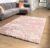 Flycarpets Curacao Shaggy Velours Vloerkleed – 160x230cm – Roze – Hoogpolig