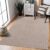 Flycarpets Junius Modern Beige Vloerkleed Effen Motief – Beige – Afmeting: 80×150 cm – Loper voor in de gang / keuken of slaapkamer – Laagpolig