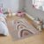 Flycarpets Kids Vloerkleed Kinderkamer Beige Regenboog Speelkleed – 120×170 cm