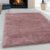 Flycarpets Luna Vloerkleed – 160x230cm – Roze – Hoogpolig