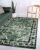 Flycarpets Sarande Vintage Medaillon Vloerkleed – Groen – Laagpolig Tapijt Woonkamer – 200×290 cm