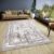 Flycarpets Shine Design vloerkleed – Klassiek – Wit / Crème / Zilver – 57×90 cm