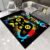 Grote Game Area Vloerkleden 3D Gamer Tapijt Decor Game Bedrukt Living Room Mat Slaapkamer Controller Player Jongens Geschenken Thuis Non-Slip Crystal Vloer Polyester Mat