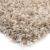 Hoogpolig vloerkleed Gemêleerd – Shaggy Prime wit/beige 200 cm rond