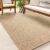 Jute look vloerkleed voor binnen en buiten – 60×90 cm – Rechthoek – Laagpolig – natuurlijke look voor tuin, balkon, terras of binnen – indoor kleed of buitentapijt of tuintapijt…