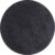 Karpet Batan – Zwart – 67 cm Rond