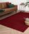 Laagpolig vloerkleed Fine – rood 200×300 cm