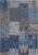 Patchwork Vintage Vloerkleed Laagpolig Tapijt Blauw Beige- 160×230 CM