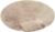 Rond vloerkleed – Rond tapijt – Zacht – Beige – Imitatiebont – Hoogpolig – Ø 90 cm