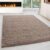 Tapijtenloods Basic Shaggy vloerkleed Beige Hoogpolig- 160×230 CM