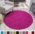 Tapijtenloods Loca Shaggy Rond Vloerkleed Roze Hoogpolig- 150 CM ROND