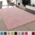 Tapijtenloods Loca Shaggy Vloerkleed Licht Roze Hoogpolig – 140×200 CM