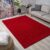 Tapijtenloods Loca Shaggy Vloerkleed Rood Hoogpolig – 140×200 CM