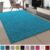 Tapijtenloods Loca Shaggy Vloerkleed Turquoise Hoogpolig – 60×110 CM