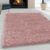 Tapijtenloods Monaco Soft Shaggy Hoogpolig Vloerkleed Roze- 200×290 CM