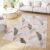 Tapiso Crystal Vloerkleed Beige Groen Bladeren Modern Tapijt Maat- 140×200