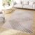 Tapiso Crystal Vloerkleed Beige Licht Groen Zigzag 3D Effect Laagpolig Tapijt Maat- 200×300