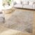 Tapiso Crystal Vloerkleed Beige Modern Laagpolig Kleed Tapijt Maat- 300×400