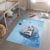 Tapiso Emma Vloerkleed Astronaut Blauw Kinderkamer Tapijt Maat- 140×200