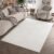 Tapiso Hygge Vloerkleed Gebroken Wit Geometrisch Laagpolig Tapijt Maat- 120×170