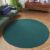 Tapiso Mono Rond Vloerkleed Donker Blauw Laagpolig Effen Tapijt Maat- 120×120