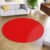 Tapiso Mono Rond Vloerkleed Rood Laagpolig Effen Tapijt Maat- 200×200