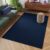 Tapiso Mono Vloerkleed Navy Binnen en Buiten Tapijt Maat- 300×400