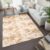 Tapiso Silk Dyed Vloerkleed Beige Hoogpolig Antislip Modern Woonkamer Slaapkamer Tapijt Maat- 160×230