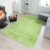 Tapiso Silk Vloerkleed Groen Lemon Hoogpolig Woonkamer Tapijt Maat- 120×170