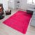 Tapiso Silk Vloerkleed Roze Fuchsiaroze Hoogpolig Woonkamer Tapijt Maat- 80×150