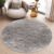 Tapiso Valley Rond Vloerkleed Grijs Gezaagd Laagpolig Tapijt Maat- 120×120