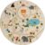 Vloerkleed kinderkamer – Beige – 200×200 cm – Afwasbaar – Antislip – Tapijt voor jongens en meisjes met een straat en jungledieren – Happy Life by the carpet