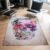 Vloerkleed laagpolig Studio M HOME – Tapijt woonkamer – Tapijt slaapkamer – Vloerkleed vintage skull – 185 x 260 cm – Doodshoofd met bloemen – Beige