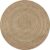 Vloerkleed rond gevlochten jute 150 cm | Rond Tapijt – Bamboe – Natuurlijke jute kleur | Decoratie woonkamer – slaapkamer