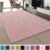 Vloerkleed Shaggy Hoogpolig Loca Licht Roze – 160x230CM