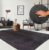 Vloerkleed voor woonkamer of slaapkamer in antraciet – grijs 120×160 cm – Modern en zacht kortpolig tapijt | Rechthoekig | Antislip onderkant – Wasbaar tot 30 Graden – Rug for…