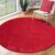 Vloerkleed voor woonkamer of slaapkamer in rood 200×200 cm | Modern en zacht laagpolig tapijt | Rond | Antislip onderkant | Wasbaar tot 30 Graden | Rug for bedroom or living…